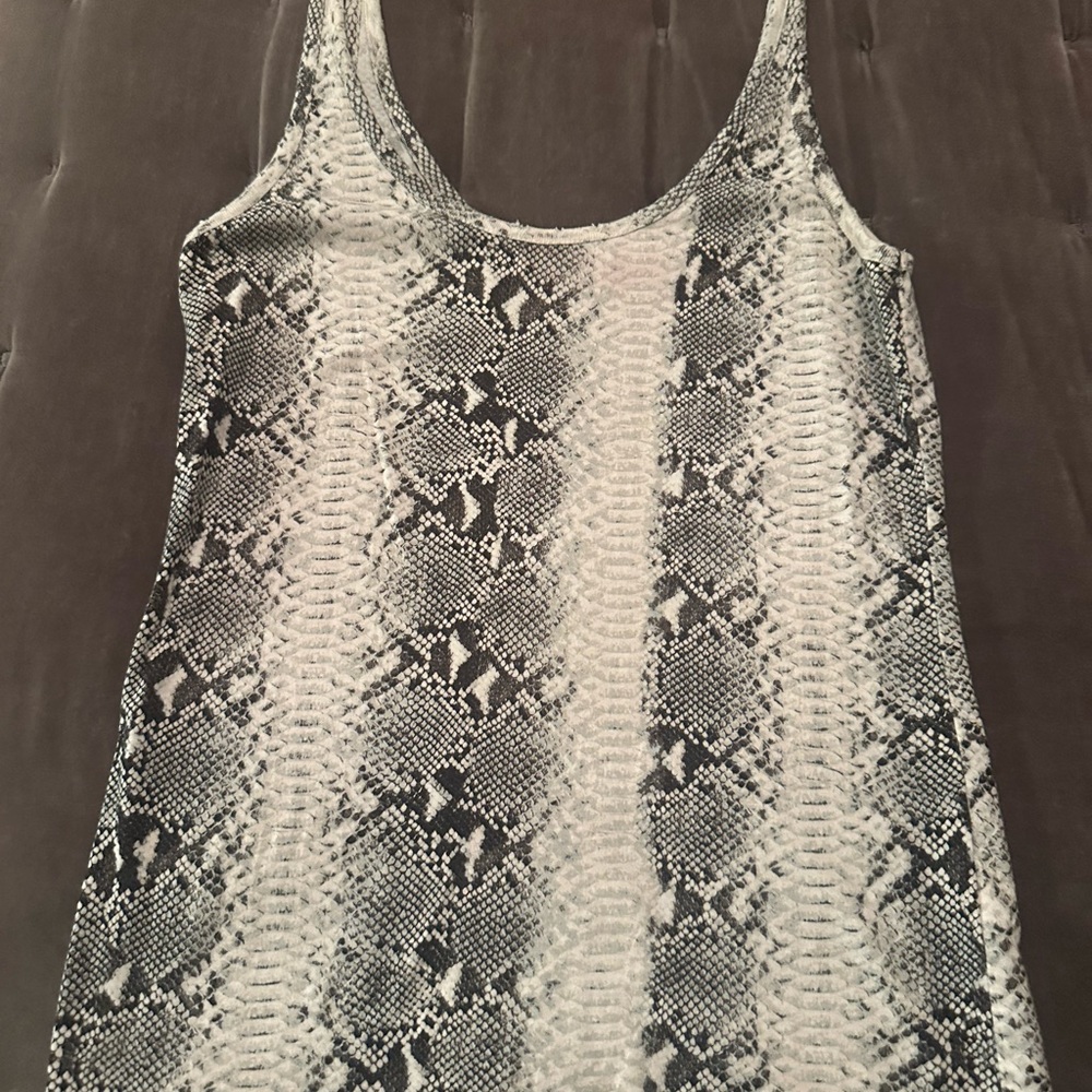 n:PHILANTHROPY Monochrome Snakeskin Tank